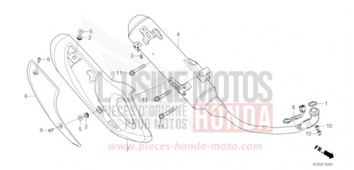 EXHAUST MUFFLER SH125ADP de 2023